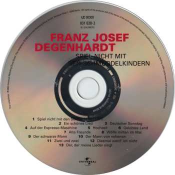 CD Franz Josef Degenhardt: Spiel Nicht Mit Den Schmuddelkindern