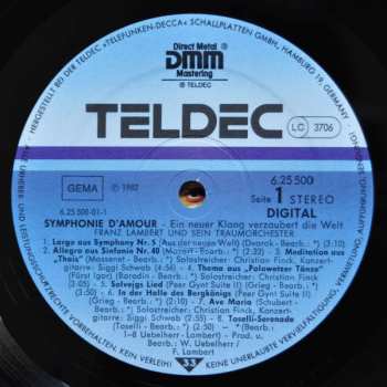 LP Franz Lambert Und Sein Traumorchester: Symphonie D'Amour
