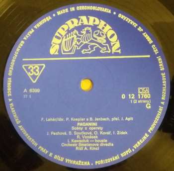 LP Carl Millöcker: Paganini / Žebravý Student