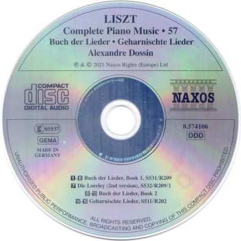 CD Franz Liszt: Complete Piano Music • 57