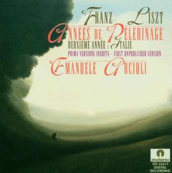CD Franz Liszt: Années De Pèlerinage
