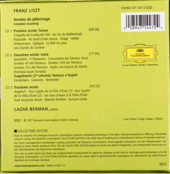 3CD/Doos Franz Liszt: Années De Pèlerinage - Complete Recording