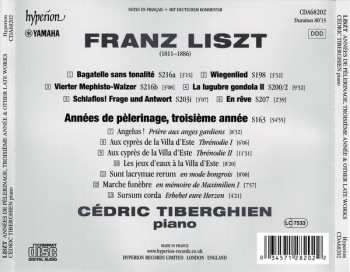 CD Franz Liszt: Années De Pèlerinage, Troisième Année & Other Late Piano Works