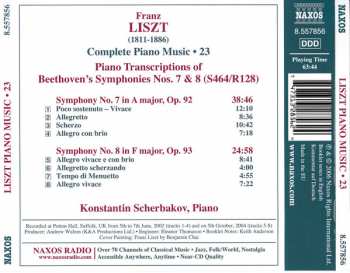 CD Ludwig van Beethoven: Complete Piano Music • Volume 23 - Symphonies Nos. 7 & 8  (Piano Transcriptions)