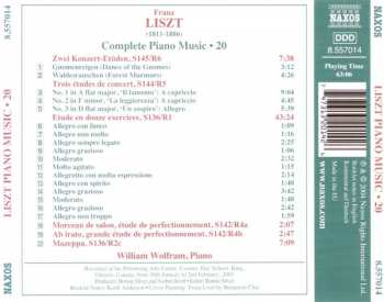 CD Franz Liszt: Etudes: Gnomenreigen • Waldesrauschen • Etudes De Concert
