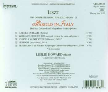 CD Franz Liszt: Harold in Italy