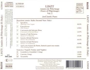 CD Franz Liszt: Années de Pèlerinage - Vol. 2