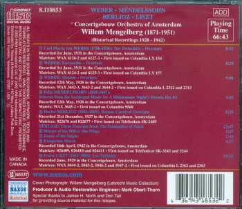 CD Franz Liszt: Liszt ; Berlioz ; Weber (Historical Recordings 1928-1942)