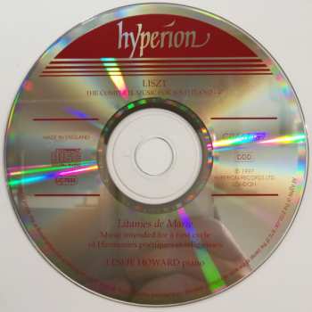 CD Franz Liszt: Litanies De Marie. Music Intended For A First Cycle Of Harmonies Poétiques Et Religieuses