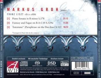 SACD Franz Liszt: Piano Sonata In B Minor | Fantasy And Fugue On B-A-C-H | Totentanz For Piano Solo