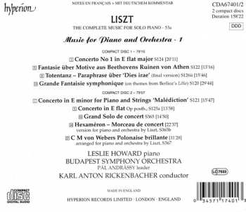2CD Franz Liszt: Music For Piano And Orchestra Volume I