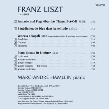 CD Franz Liszt: Piano Sonata, Bénédiction, Venezia e Napoli