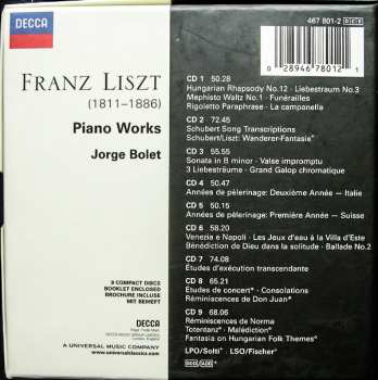 9CD/Doos Franz Liszt: Piano Works = Œuvres Pour Piano = Klavierwerke
