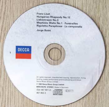 9CD/Doos Franz Liszt: Piano Works = Œuvres Pour Piano = Klavierwerke