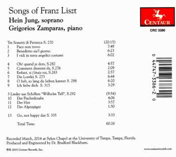 CD Franz Liszt: Songs Of Franz Liszt