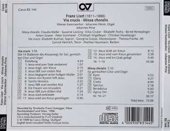 CD Franz Liszt: Via Crucis • Missa Choralis