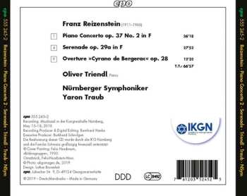 CD Nürnberger Symphoniker: Piano Concerto No. 2; Sereande In F; Overture Cyrano de Bergerac