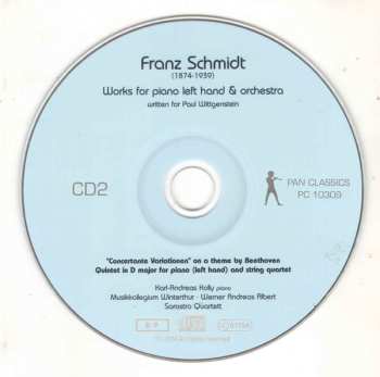 2CD Franz Schmidt: Works For Piano Left Hand & Orchestra