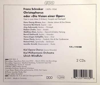 2CD Franz Schreker: Christophorus, Oder »Die Vision Einer Oper«