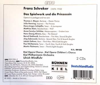 2CD Franz Schreker: Das Spielwerk Und Die Prinzessin