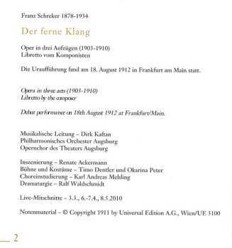 2SACD Franz Schreker: Der Ferne Klang