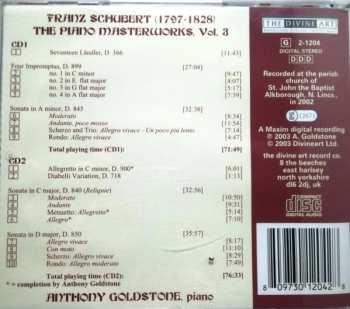 2CD Franz Schubert: The Piano Masterworks Vol. 3