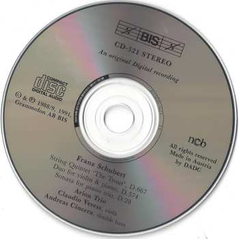 4CD Franz Schubert: The Complete Chamber Music For Piano And Strings