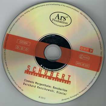 CD Franz Schubert: Lieder Und Balladen