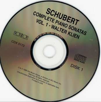 2CD Franz Schubert: Complete Piano Sonatas, Volume 1