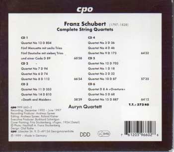 6CD/Doos Franz Schubert: Complete String Quartets 
