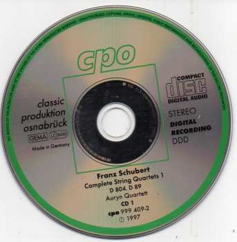 6CD/Doos Franz Schubert: Complete String Quartets 