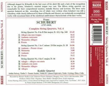CD Franz Schubert: Complete String Quartets Vol. 4