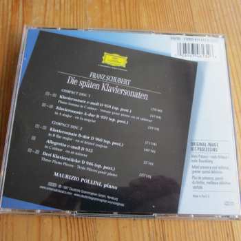 2CD Franz Schubert: Die Späten Klaviersonaten = The Late Piano Sonatas (D 958 • 959 • 960) / 3 Klavierstücke D 946 / Allegretto D 915