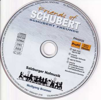 CD Franz Schubert: Friends Of Schubert = Schuberts Freunde