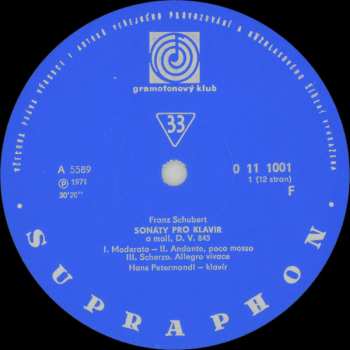 6LP/Doos Franz Schubert: Sonáty Pro Klavír