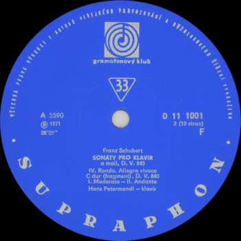 6LP/Doos Franz Schubert: Sonáty Pro Klavír