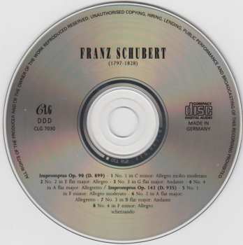 CD Franz Schubert: Impromptus Op. 90 & 142