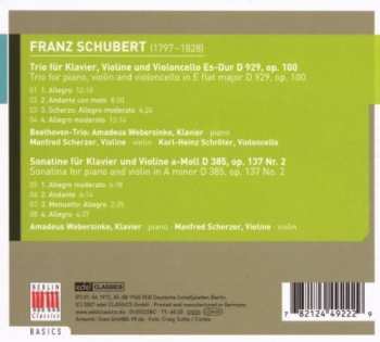 CD Franz Schubert: Trio D929 / Sonatina D385
