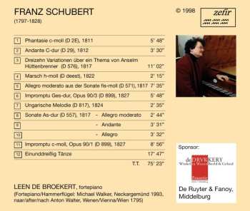 CD Franz Schubert: Pianowerken / Piano Works/ Klavierwerke