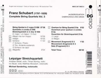 CD Franz Schubert: Complete String Quartets (String Quintet C Major D 050 / Overture In C D 8a / Fragment In C D3)