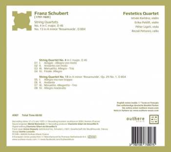 CD Franz Schubert: String Quartets D 46 - "Rosamunde" D 804