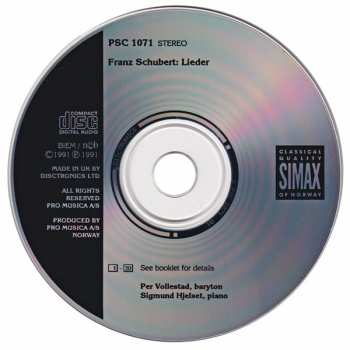 CD Franz Schubert: Franz Schubert. Lieder