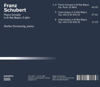 CD Franz Schubert: Piano Sonata In B-fl At Major, D 960