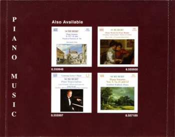 CD Franz Schubert: Piano Sonatas Nos. 2, 3 And 6