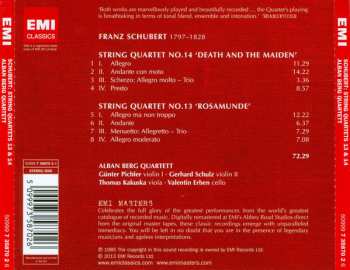 CD Franz Schubert: String Quartets No.13 'Rosamunde' / No.14 'Death And The Maiden'