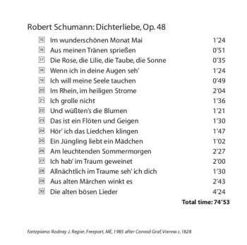 CD Robert Schumann: Schwanengesang / Dichterliebe