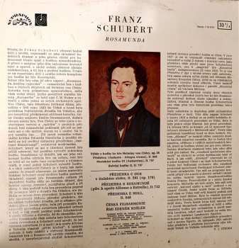 LP The Czech Philharmonic Orchestra: Rosamunda (Výběr Z Hudby Ke Hře Helminy Von Chézy)