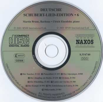 CD Franz Schubert: Schiller-Lieder, Vol. 1
