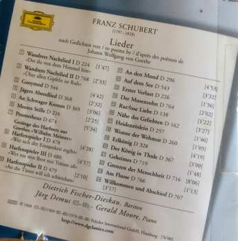 CD Franz Schubert: Schubert: Goethe Lieder
