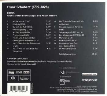 SACD Franz Schubert: Schubert Lieder (Orchestrated By Max Reger & Anton Webern)